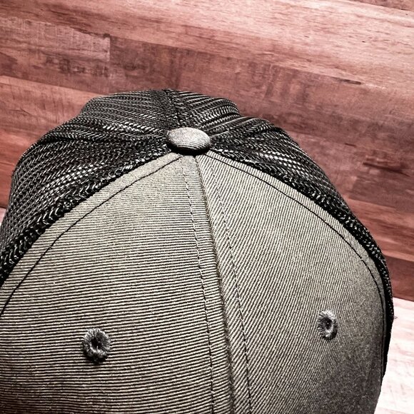 Richardson Style 112 Mens Black Embroidered Mountain Trucker Hat Adjustable - Picture 8 of 11